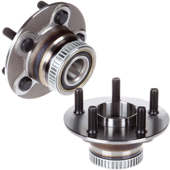 ECCPP Wheel Hub and Bearing Assembly Rear 512167 fit 00-02 For Chrysler Neon, 01-10 PT Cruiser, 00-05 For Dodge Neon, 03-05 For Dodge SX 2.0, 00-01 For Plymouth Neon 5 Lugs Wheel Bearing with ABS 2 pc