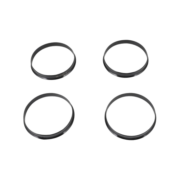 Circuit Performance Hub Centric Rings Set Of 4 | 74.1mm OD To 72.56mm ID | Silver Aluminum For Wheel Vibration Reduction