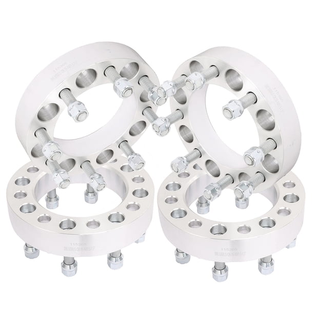 4PC 8x6.5 1.5" Wheel Spacers For 1999-2010 Chevy GMC 2500HD 3500HD - 8 Lug 126.15mm Hub - Foreverun Auto