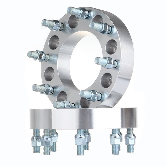 ECCPP Wheel Spacer for GMC 8 Lug Wheel Spacer 2PCS 1.5" 8x6.5(8x165.1mm) to 8x180 Bolt Pattern 14x1.5 Studs for Ch-evr-olet Silverado/Express/Suburban/Avalanche Fits select: 1989-2010 GMC SIERRA