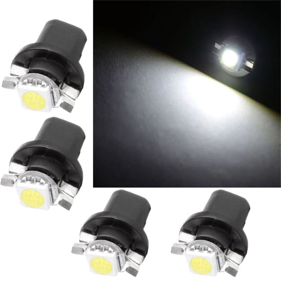 ECCPP White B8.5DLight Bulbs Instrument Panel Dashboard Gauge Cluster Light 4 Pcs