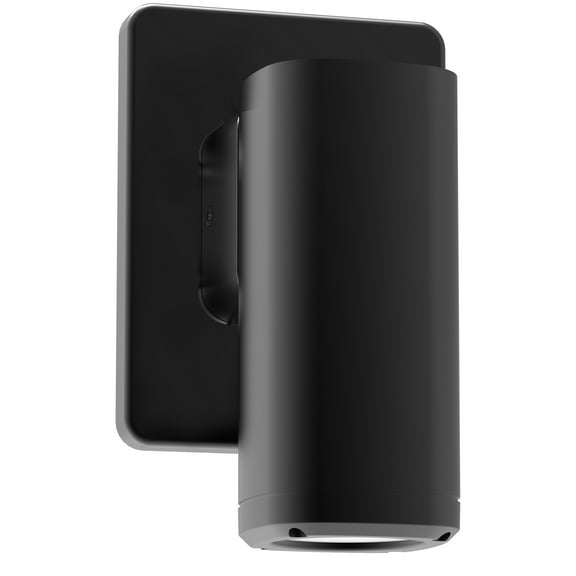 ECD Lighting Cylindrical Single Direction Wall LED Light Fixture - Up or Down Lights Wall Sconces, IP65 Waterproof, Integrated LED Wall Lamp for Home Decor, Dark Grey