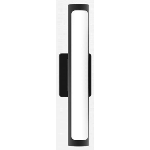 ECD Lighting Frosted 20 Watt Wall Mount LED Ceiling Light Fixture - Aluminum Stick Lamp, Wall Sconce Lantern, Indoor/Outdoor Lights for Bedroom Kitchen Porch Garden Yard Patio - Dark Grey