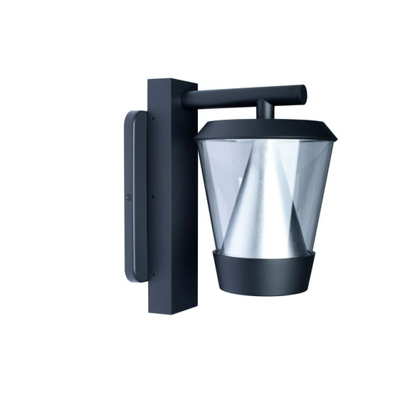 ECD Lighting Modern Cone Shape Wall LED Light Fixture - 13 Watt 1200 Lumen Integrated LED Lights, IP65 Waterproof ETL Certified LED Lamp for Home Decor, Black