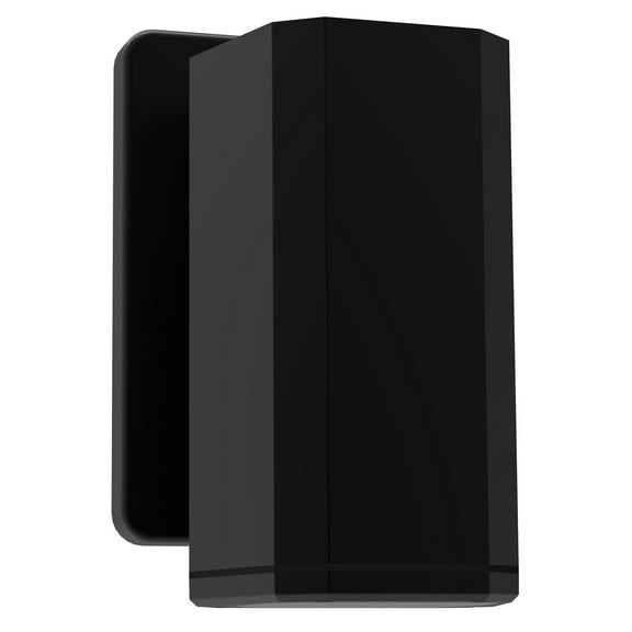 ECD Lighting Modern Rectangular Box Shape Wall LED Light Fixture - Integrated LED Wall Lamp, IP65 Waterproof, Two Way Lights, Corrosion Proof Finish for Home Decor, Black