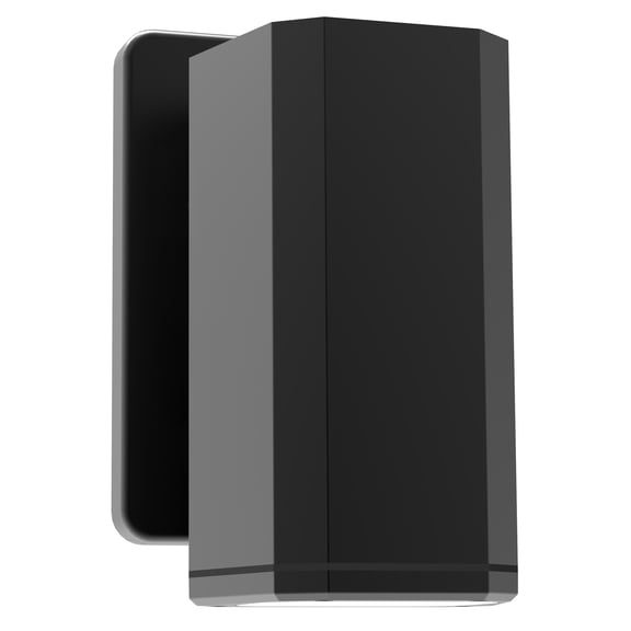 ECD Lighting Modern Rectangular Box Shape Wall LED Light Fixture - Integrated LED Wall Lamp, IP65 Waterproof, Two Way Lights, Corrosion Proof Finish for Home Decor, Dark Grey