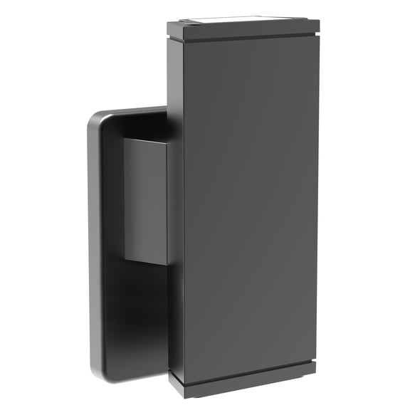 ECD Lighting Modern Thin Rectangular Box Shape Wall LED Light Fixture - Up/Down Lights Wall Sconces, IP65 Waterproof, Integrated LED Wall Lamp for Home Decor, Dark Grey