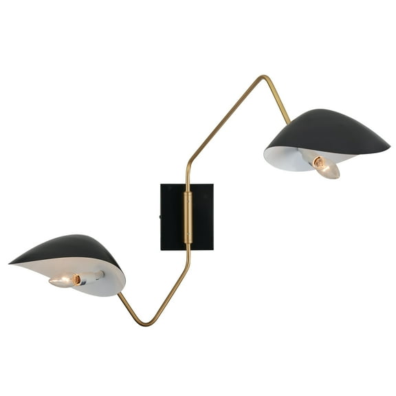 ECD Lighting Nordic Creative Flexible Swing Arm Alien LED Lights Wall Lamp - 40W Vintage Rotatable Wall Sconces for Home Decor, Room Decor, Restaurant