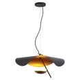 thumbnail image 1 of ECD Lighting Vintage Flying Saucer Curved Retro LED Pendant Light Fixture - Metal Hat Creative Ceiling Lights Corridor Restaurant Cafe Bar Chandelier Lamp, 1 of 7