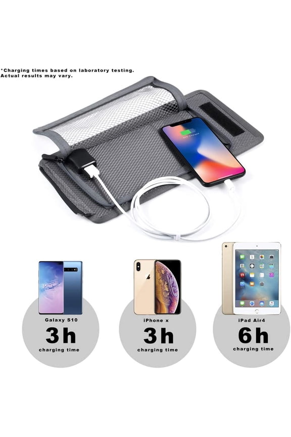 ECEEN Solar Backpack Foldable Hiking Daypack With 5V Power Supply