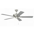 thumbnail image 1 of ECF52BNK5-BNGW Craftmade Lighting Eos - 5 Blade Ceiling Fan-14.25 Inches Tall and 52 Inches Wide-Brushed Polished Nickel Finish-Brushed, 1 of 10