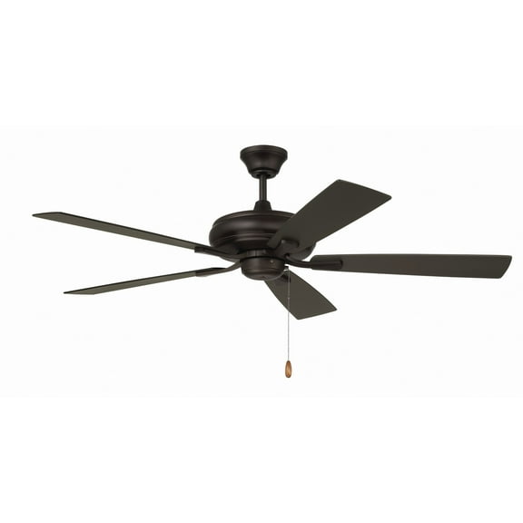 ECF52ESP5-ESPWLN Craftmade Lighting Eos - 5 Blade Ceiling Fan-14.25 Inches Tall and 52 Inches Wide-Espresso Finish-Espresso/Walnut Blade Color
