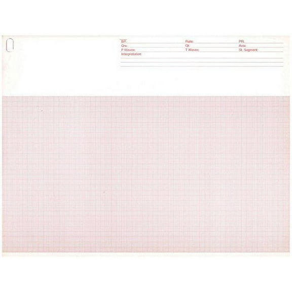ECG/EKG Paper for Burdick 007966,007868-216mm X 280mm X 200 Sheets (1)