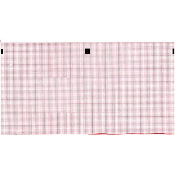ECG Paper 112MM X 100MM X 300 Sheets (Works for CARDIOLINE Delta 3 Plus, Delta 6) (10)