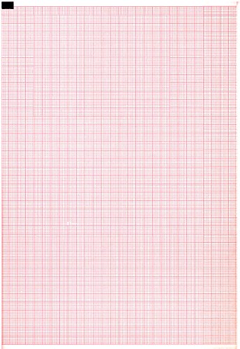 ECG Paper 210MM X 140MM X 350 Sheets (Works for Nihon KOHDEN PA9100Z,9130K) (5)