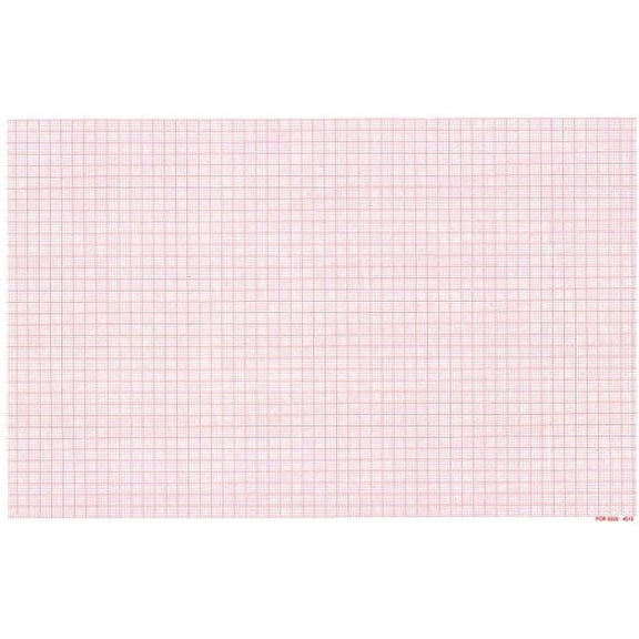 ECG Paper 278MM X 216MM (200 Sheets), Single Sheets, 1 1/2 White Header (Works with Hewlett Packard 9320-4512, 4700AH-K11, M4760A) (10)