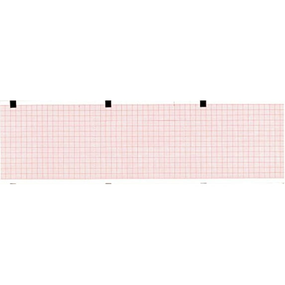 ECG Paper 80MM X 90MM X 360Sheet (Works for HELLIGE Contrast, MAC 400, MAC 600, 2030887-001) (5)