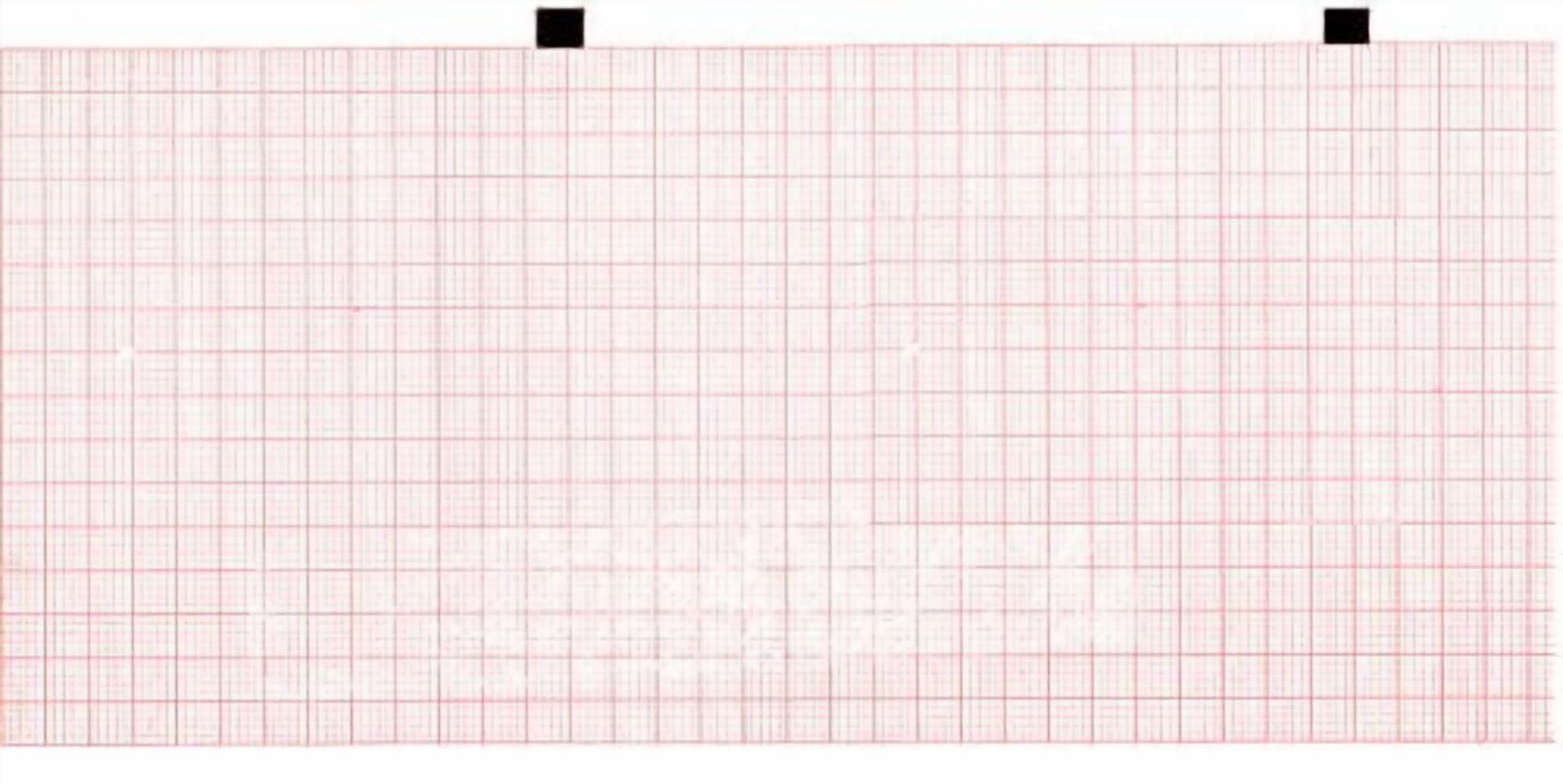 ECG Paper 90MM X 90MM X 360Sheets (Works for HELLIGE/Marquette, MAC 500, 22616702) (10)