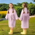 thumbnail image 1 of ECHFIPROM Rain Poncho for Kids Rain Coat Hooded Emergency Reusable Waterproof Travel EVA Toddlers Rain Gear Lightweight, 1 of 3