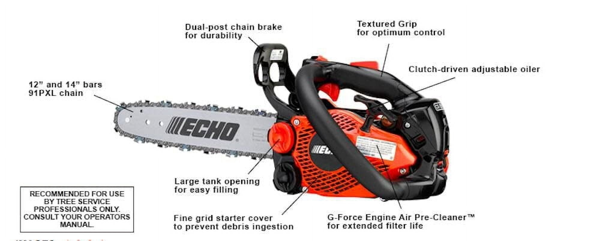 ECHO CS-2511T 12” 25cc 2-Cycle Gas Powered Chainsaw, Lightest in North America