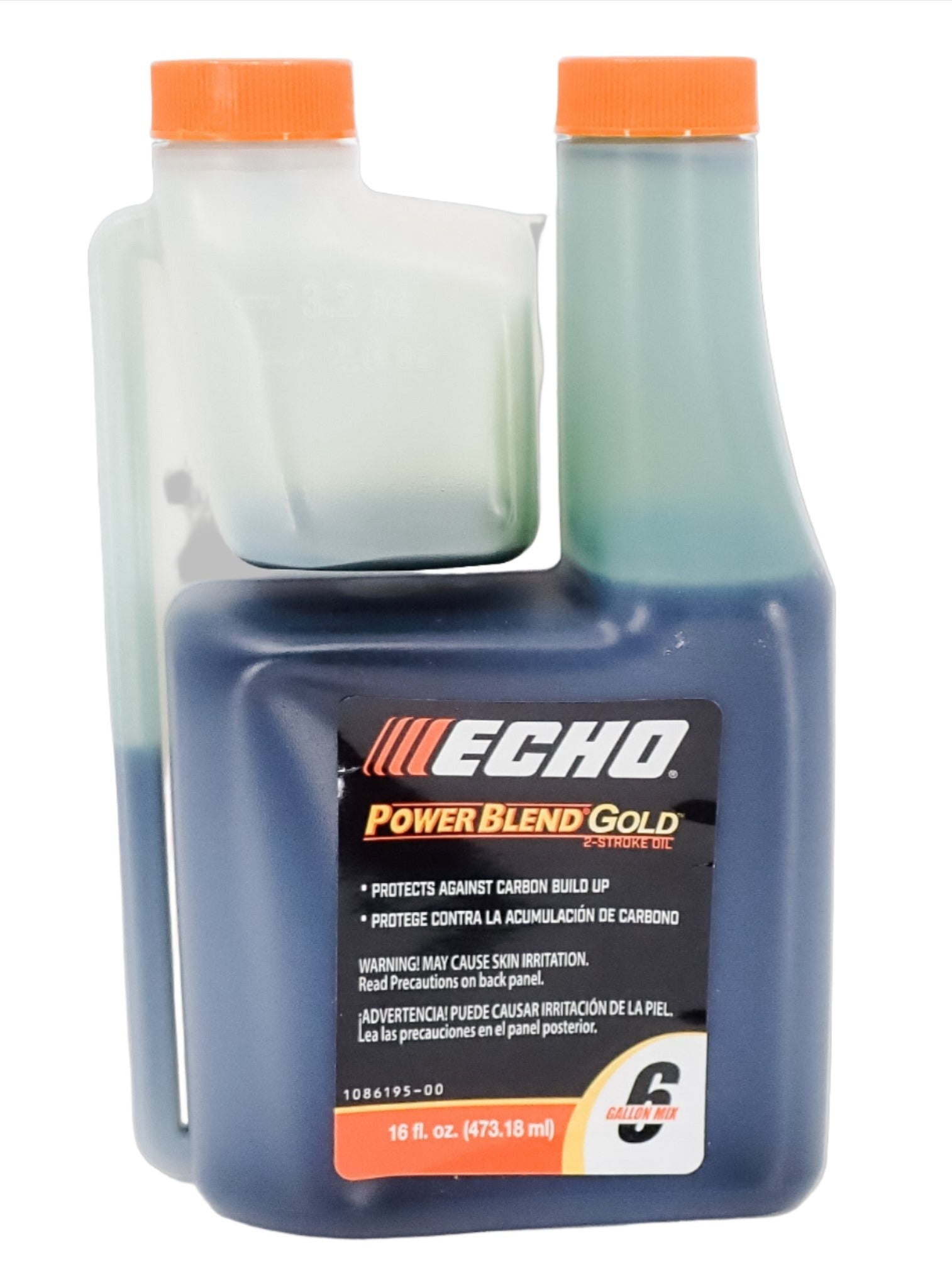 ECHO POWER BLEND GOLD 2 STROKE OIL 16OZ 6 GALLON MIX SQUEEZE