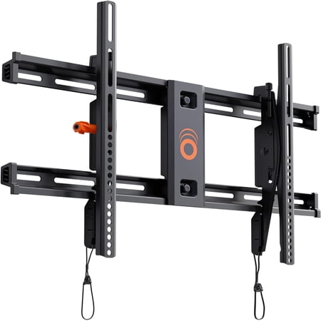 ECHOGEAR TV Wall Mount for 40 to 90 inch TVs - Low Profile Tilt Mounts Eliminates Glare - DIY Install