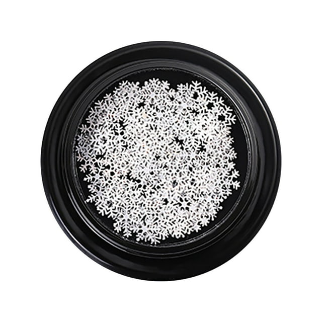 ECHOYY Christmas Nail Arts Glitter Decorations Snowflake Sequins 3D