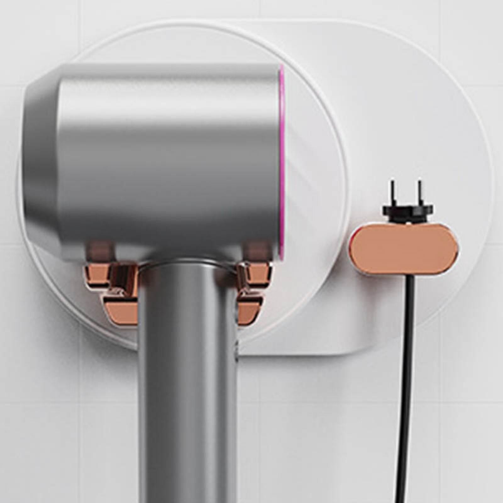 ECHOYY Hair Dryer Holder Wall Mounted Self Hair Blow Dryer Rack