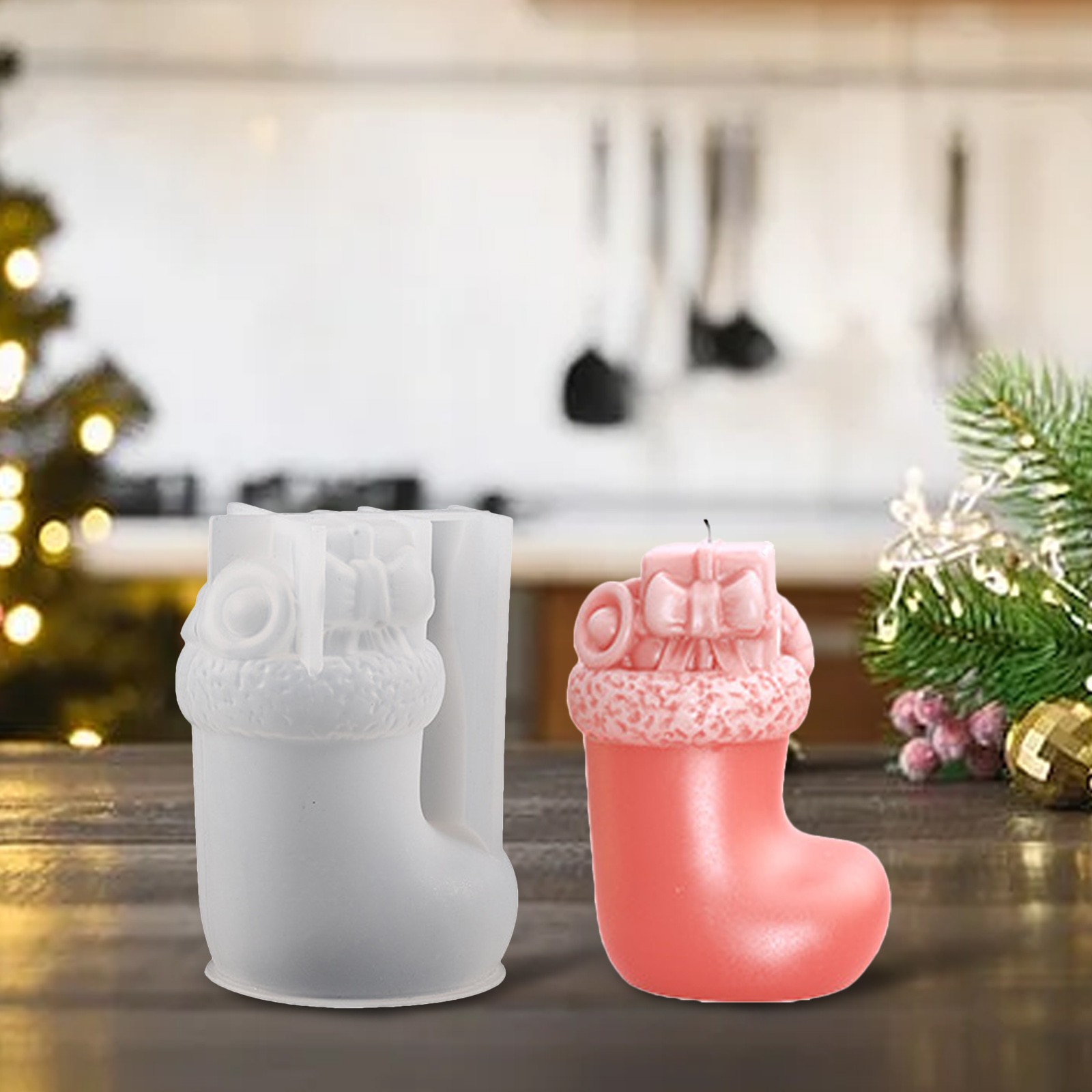 ECHOYY Diy Glue Storage Tool Candlestick Plaster Storage Christmas