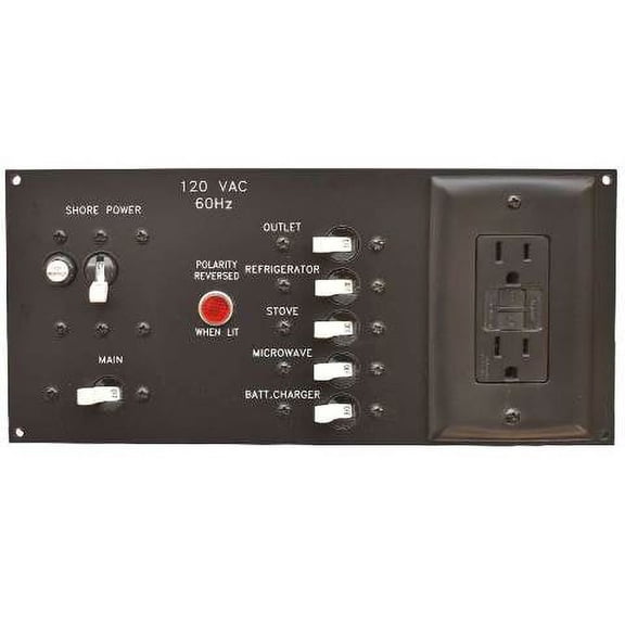ECI Boat Breaker Panel AD-493-011A | w/ Outlet 120VAC
