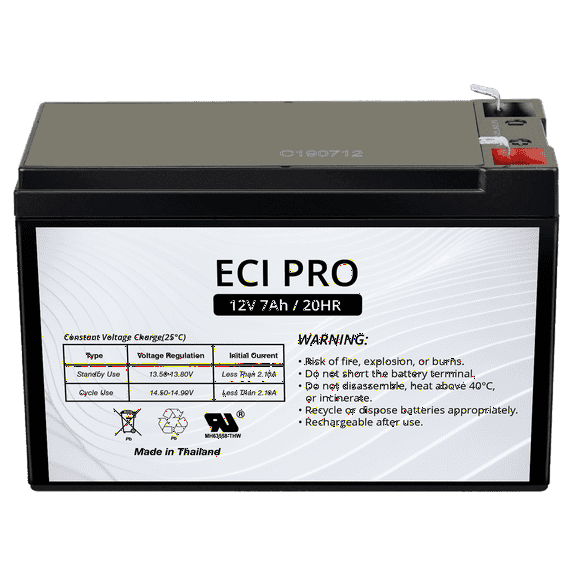 ECI Pro 12V 7Ah Rechargeable General Purpose Battery