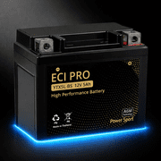 ECI Pro YTX5L-BS AGM Powersports Battery - 12V, 5Ah, Maintenance-Free, High CCA - Fits ATV, Motorcycle, Dirt Bike, UTV & More - Leak-Proof, Vibration Resistant