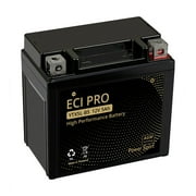 ECI Pro YTX5L-BS AGM Powersports Battery - 12V, 5Ah, Maintenance-Free, High CCA - Fits ATV, Motorcycle, Dirt Bike, UTV & More - Leak-Proof, Vibration Resistant