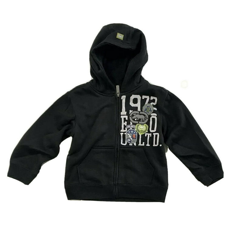 ECKO UNLTD JACKET BOYS HOODIE BLACK SZ 5 LINED FLEECE FULL ZIP Walmart