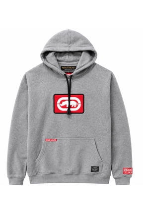 ECKO UNLTD Men's Cotton Pullover Hoodie-Heather Grey, Size M