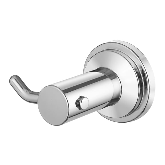 ECKOREA® Polished Chrome Robe & Towel Hook ECK-205O, Durable Zinc Alloy, Wall-Mounted, Screw-in