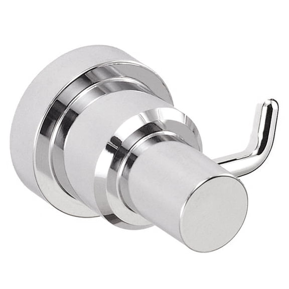 ECKOREA® Polished Chrome Robe & Towel Hook ECK-210O, Durable Zinc Alloy, Wall-Mounted, Screw-in