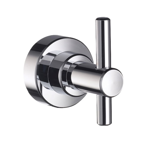 ECKOREA® Polished Chrome Robe & Towel Hook ECK-280O, Durable Zinc Alloy, Wall-Mounted, Screw-in