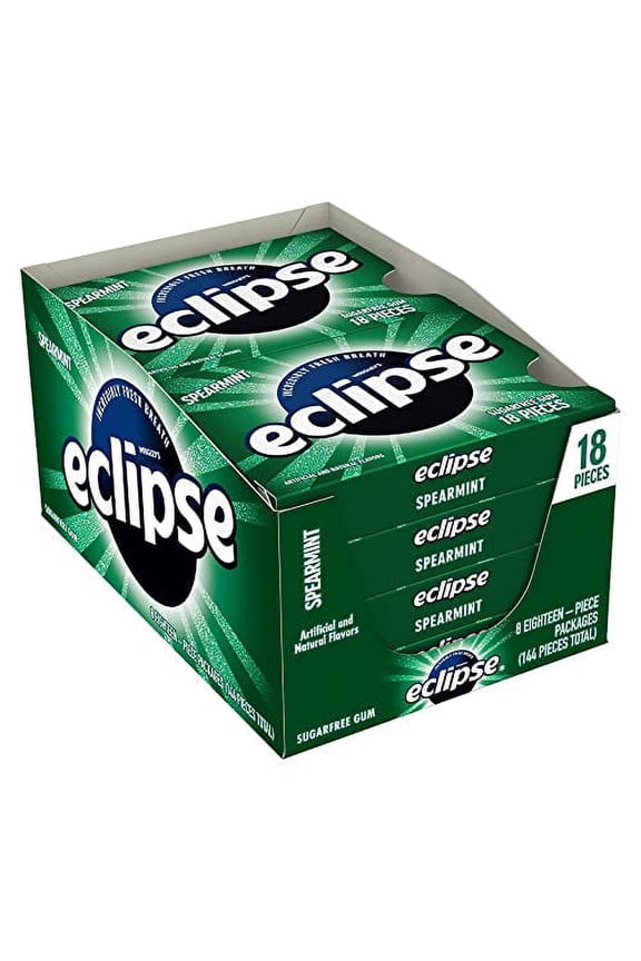 Spearmint Sugar Free Gum, 18 Pieces (8 Pack)