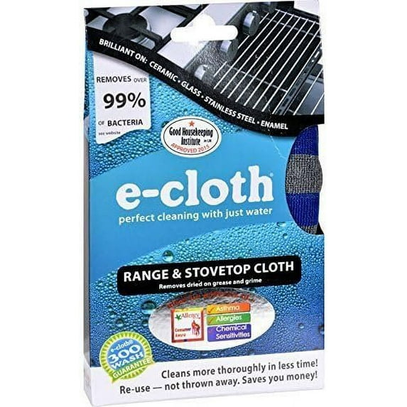 E-Cloth Range & Stovetop Cleaning Cloth - All Purpose, Striped, Kitchen, Stove Top Cloth