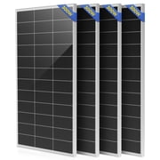 ECO-Baeerss 1200W 12/24V Solar Panel 4 Pack 300W Monocrystalline for RV Boat Rooftop Car Camping Marine Farm Battery