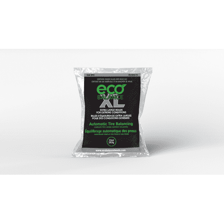 ECO Balance 10-ECOXL4 ECO XL Extreme Condition Tire/Wheel Balancing Beads - Off-Road Vehicles, Light Duty Truck Tires, (4) 10oz Balance Bead Bags, (4) Valve Caps