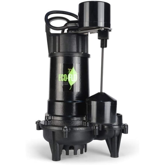 ECO-FLO Products Products ECD50V 1/2 HP Submersible Sump Pump
