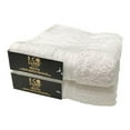 thumbnail image 1 of ECO LUXE 2-Pack Lofty Cotton Hand Towel, White, 18x28 Inches, 1 of 1