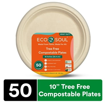 32oz Round Paper Bowls Only - Compostable Heavy-Duty Eco-Friendly Disp