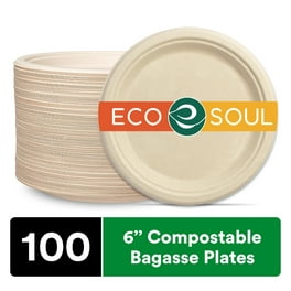 Basics Ultra Paper Plates, 7 inch, Disposable, 372 Count, 2 Pack of 186 Count, (Previously Encore)