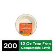 ECO SOUL Casual Heavy Duty Disposable Paper Bowls, 5 fl oz(200 Pack)