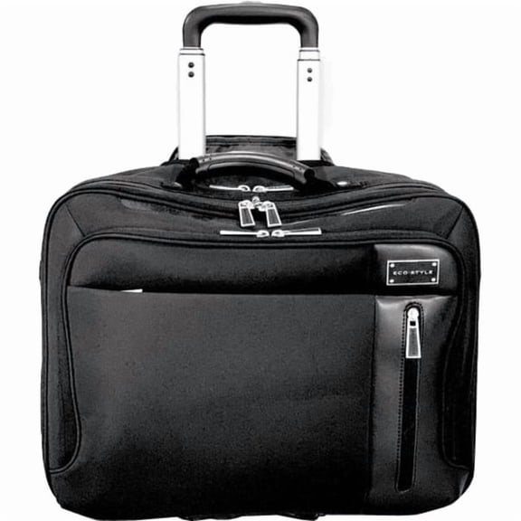 ECO STYLE Tech Exec Carrying Case (Roller) for 16.1" to 17" Notebook, Black