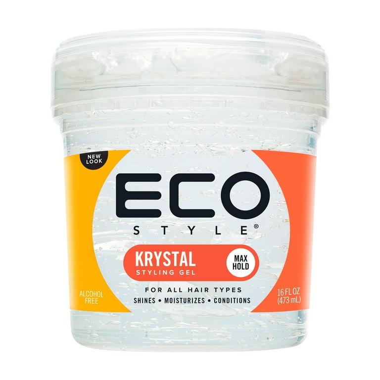 ECO Style Alcohol-Free Maximum Hold Styling Gel, Krystal, 16 oz