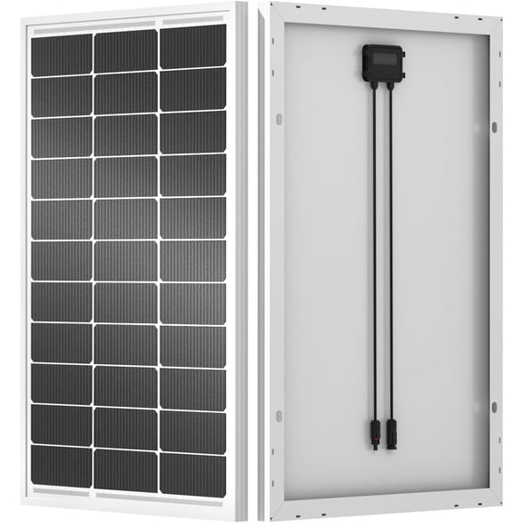ECO-WORTHY 100 Watt Solar Panel 18 Volt Monocrystalline Solar Panel High Efficiency Module RV Marine Boat Caravan Off Grid